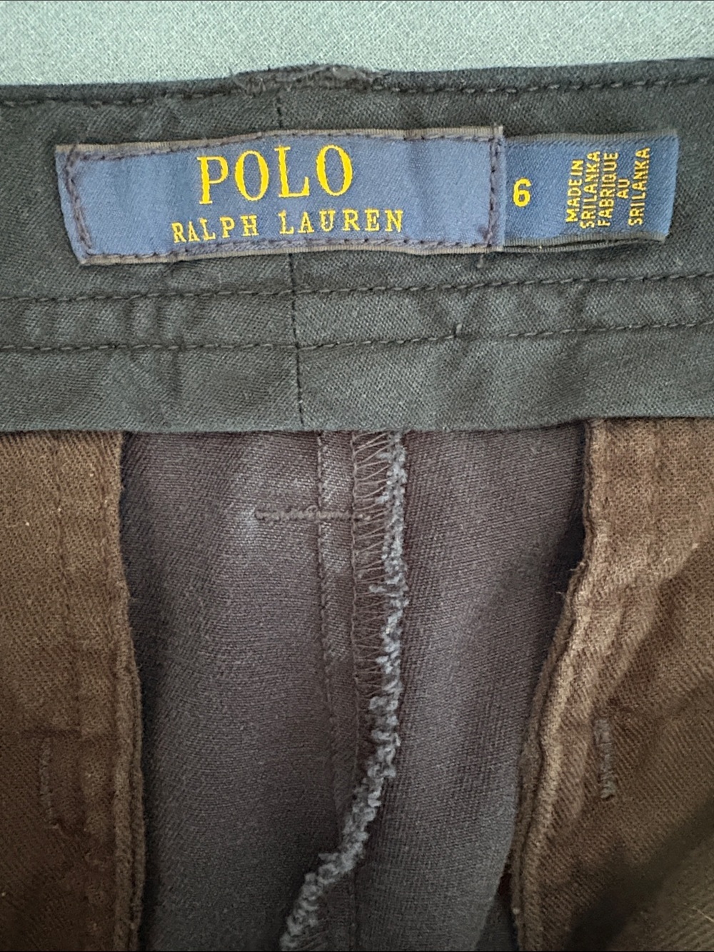 Polo Ralph Lauren Navy Blue Cotton Chino Shorts - Size 6 - Picture 5 of 9